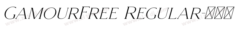GamourFree Regular字体转换